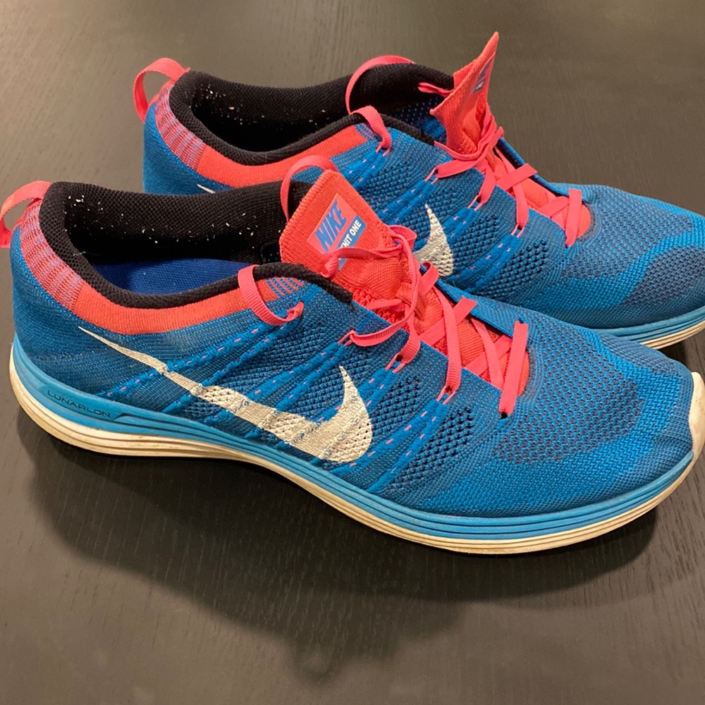 Nike Flyknit One - Blue and Pink - Size 13